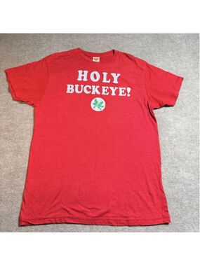 Homage Ohio State Buckeyes Shirt Mens XL Red Short Sleeve Soft Tri-Blend T-Shirt